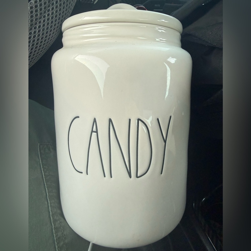 Rae Dunn White Candy Jar